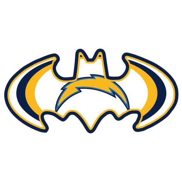 San Diego Chargers Batman Logo iron on transfers